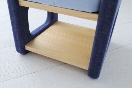 [知育にも役立つ] キッズ用チェアー (ネイビー) [0272]