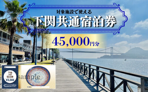 【下関】共通宿泊利用券 45,000円分 宿泊 観光 旅行 IS