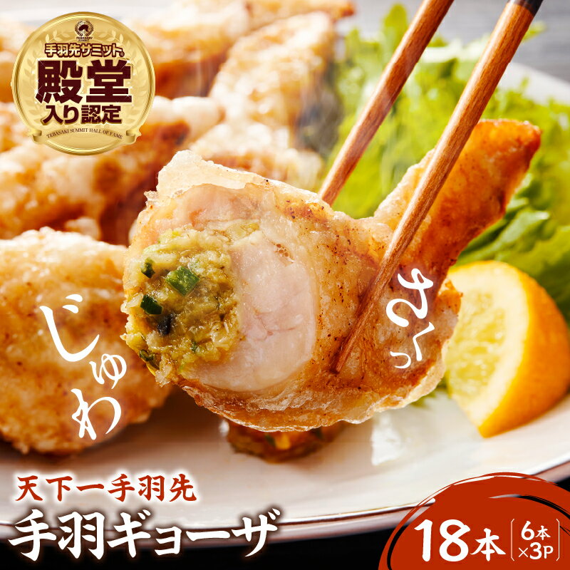 【ふるさと納税】 【手羽先サミット殿堂入り！】手羽ギョーザ 18本 手羽餃子 国産 鶏肉 手羽先 餃子 ギョウザ 唐揚げ 金賞 《レビューキャンペーン実施中》