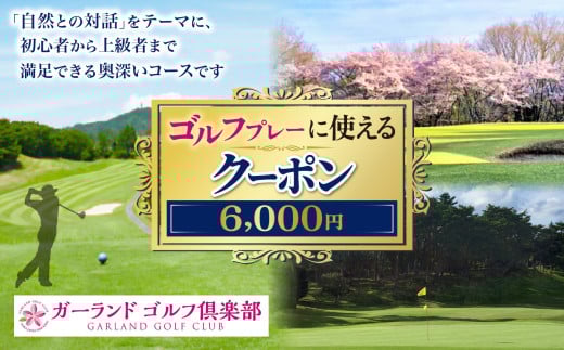 ゴルフプレーに使えるクーポン6000円分 | ゴルフ ラウンド キャディ 奈良県吉野郡 大淀町