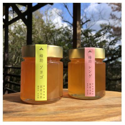 ふるさと納税 上郡町 【抗生物質不使用】【非加熱】蜂助の季節のはちみつセット　240g×2本