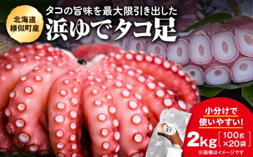 浜ゆでミズタコ足 2kg（100g×20袋）