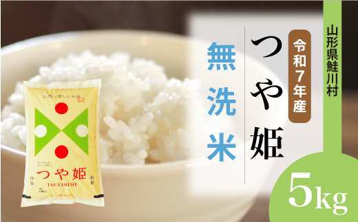 
                  ＜令和7年産米＞ 特別栽培米 つや姫 【無洗米】5kg （5kg×1袋）＜配送時期選べます＞　山形県鮭川村
                