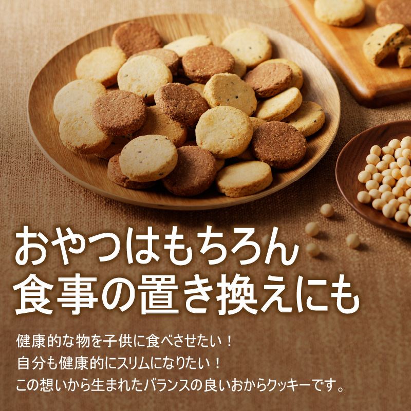 訳あり！ヘルシーおからクッキー【チョコ＆アーモンド】400g_Dw067 【チョコ＆アーモンド】400g