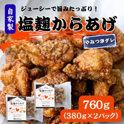 ふるさと納税 小浜市 簡単・お手軽!冷凍　やみつき塩麹からあげ760g(380g×2パック)
