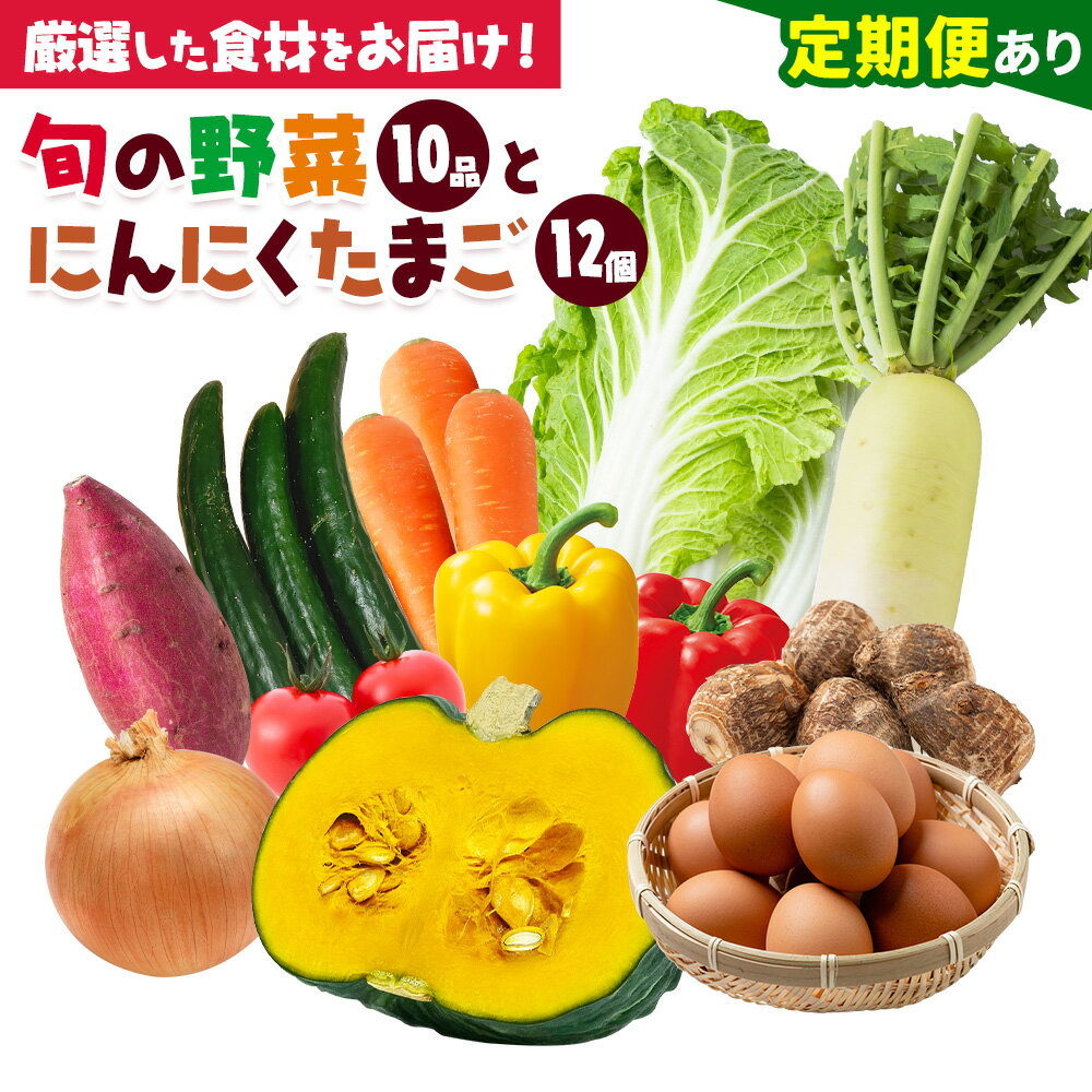 【ふるさと納税】旬の野菜とたまごのセットメロンドーム 野菜 卵 にんにくたまご 卵 詰め合わせ 5ヶ月 定期便 有限会社七城町特産品センター《選べる出荷時期》熊本県 菊池市 セット 新鮮 国産 九州産 熊本県 菊池市 道の駅 旬