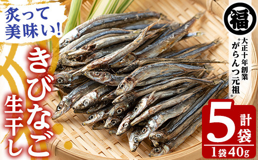 
            鹿児島県阿久根市産生干し「きびなご」(計5袋・1袋40g)国産 魚介 干物 ひもの キビナゴ がらんつ干物【マルフク川畑水産】akn029-04
          