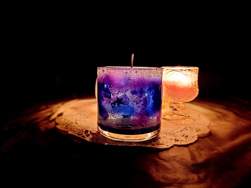 新宿フラワークラフト体験工房 星空キャンドル作り