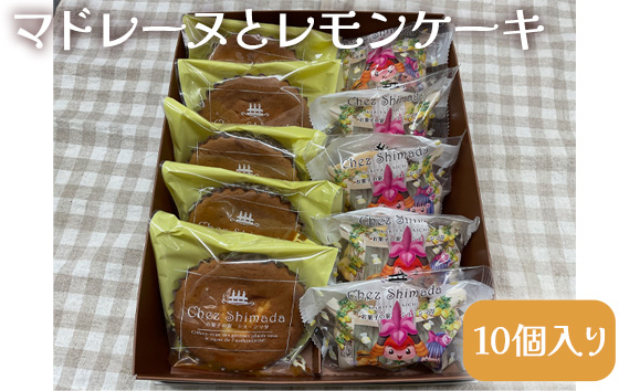 
No.404 マドレーヌとレモンケーキ（10個入り） ／ おやつ 焼菓子 洋菓子 愛知県
