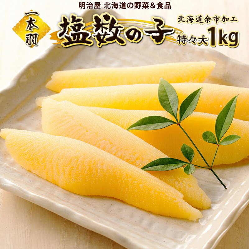 【ふるさと納税】塩数の子 1本羽 特々大 1kg 魚卵 数の子 かずのこ 魚介 海鮮 おつまみ お取り寄せ 贈り物 プレゼント ギフト 北海道 余市町 送料無料