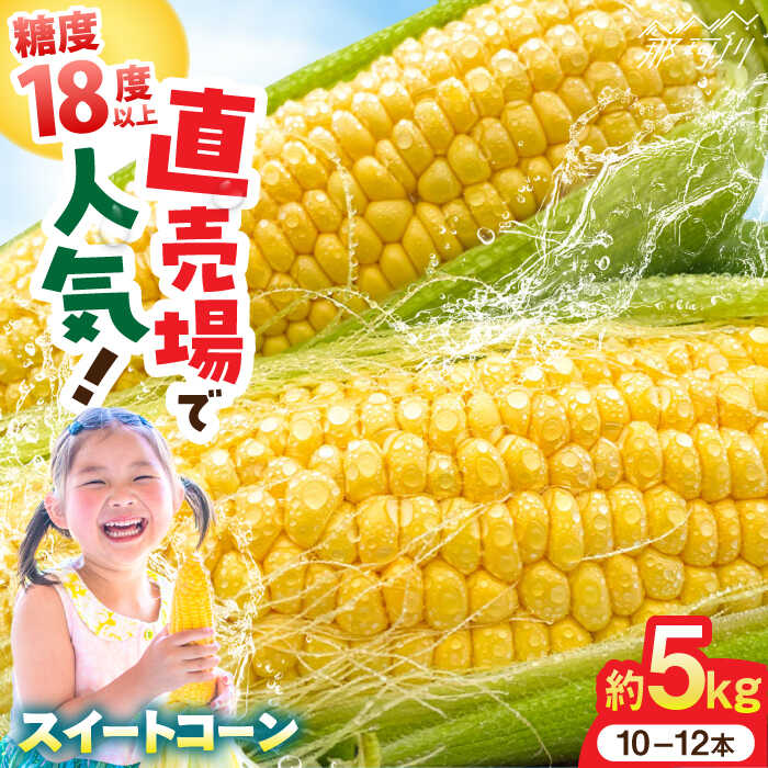 【ふるさと納税】【5月末より発送】朝採れ スイートコーン 約5kg（10~12本入り）数量限定 とうもろこし ＜ちくし農園＞那珂川市 | 5月末まで受付中 トウモロコシ 生 野菜 採れたて BBQ 甘い ベジタリアン もろこし コーン 期間限定 [GDU001] 10000 10000円 1万円 以上