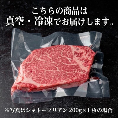 飛騨牛 シャトーブリアン 約600g(約200g×3枚)  黒毛和牛 ステーキ牛肉【配送不可地域：離島】