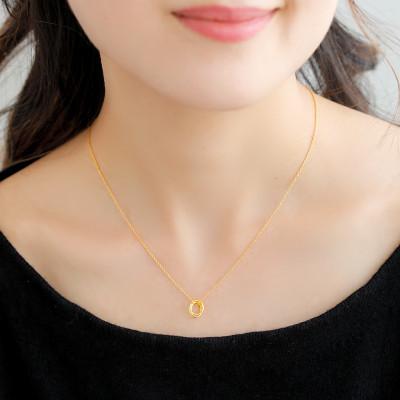ふるさと納税 山梨県 【山梨県】【ジュエリー】K24 pure gold link/リンク ペンダントトップ |  | 03
