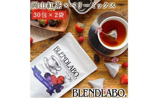 ふくちゃ フレーバーティー 岡山紅茶×ベリーミックス ティーバッグ 2.5g×60包
