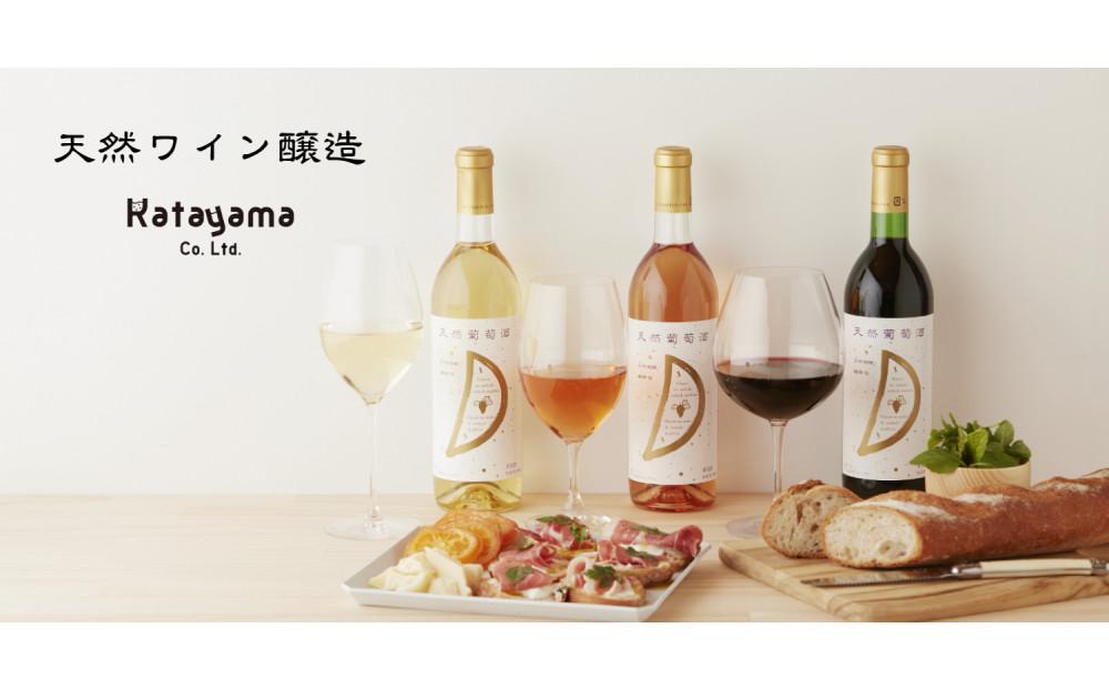 天然ワイン醸造 酸化防止剤無添加 天然葡萄酒 白 甘口 デラウェア 720ml × 2本 発売元 株式会社片山