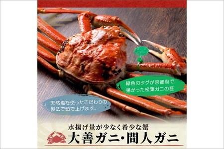 【蟹の匠 魚政】　【京丹後産 特撰】ズワイガニ 食べ比べセット〈活×茹〉小サイズ2杯入り　（2026年1月～3月発送）