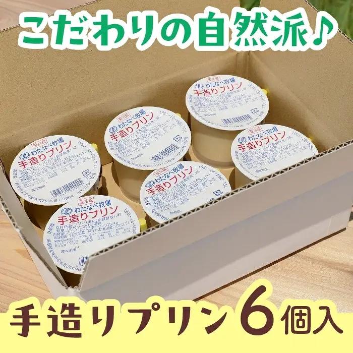 【テレビで紹介されました】手造りプリン6個セット／冷蔵 ネッカ牛乳 ネッカ卵 蒸しプリン ソース別 牧場 スイーツ おいしい ご褒美 おやつ 牧場 搾りたて グルメ お土産 自宅用 ギフト 贈り物 人