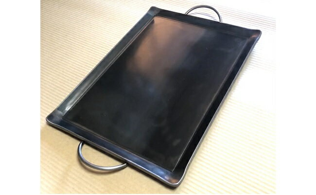 【ふるさと納税】【レビューキャンペーン対象商品】 バーベキュー 用 極厚 鉄板 グループ 用（約500mm × 380mm） | カナメ工業 キャンプ アウトドア グループ用 キャンプ用品 アウトドア用品 BBQ 友人 家族 イベント IH 岐阜県 美濃加茂市 送料無料