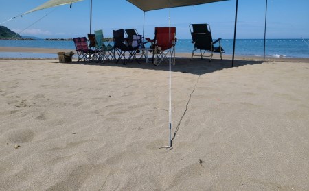 ハンマー不要の回転式ペグ [くるくるペグ] フックタイプ砂用 4本セット ステンレス製 燕三条製 防災用品 キャンプ用品 アウトドア用品  【025S027】 