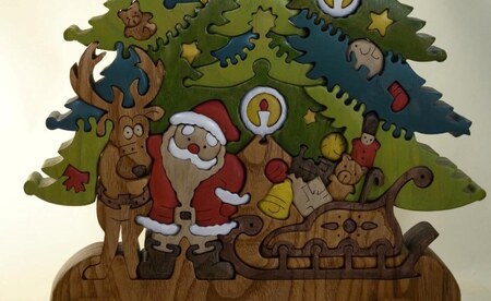 クリスマスツリー 特大サイズ  知育玩具 木製パズル おもちゃ プレゼント 男の子 女の子 誕生日 クリスマス 子供 大人 ギフト つみき 積木 送料無料