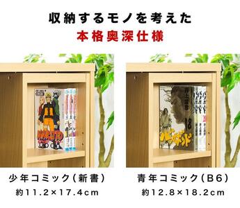 【完成品】スライド本棚 ダブル ナチュラル AKU100660201