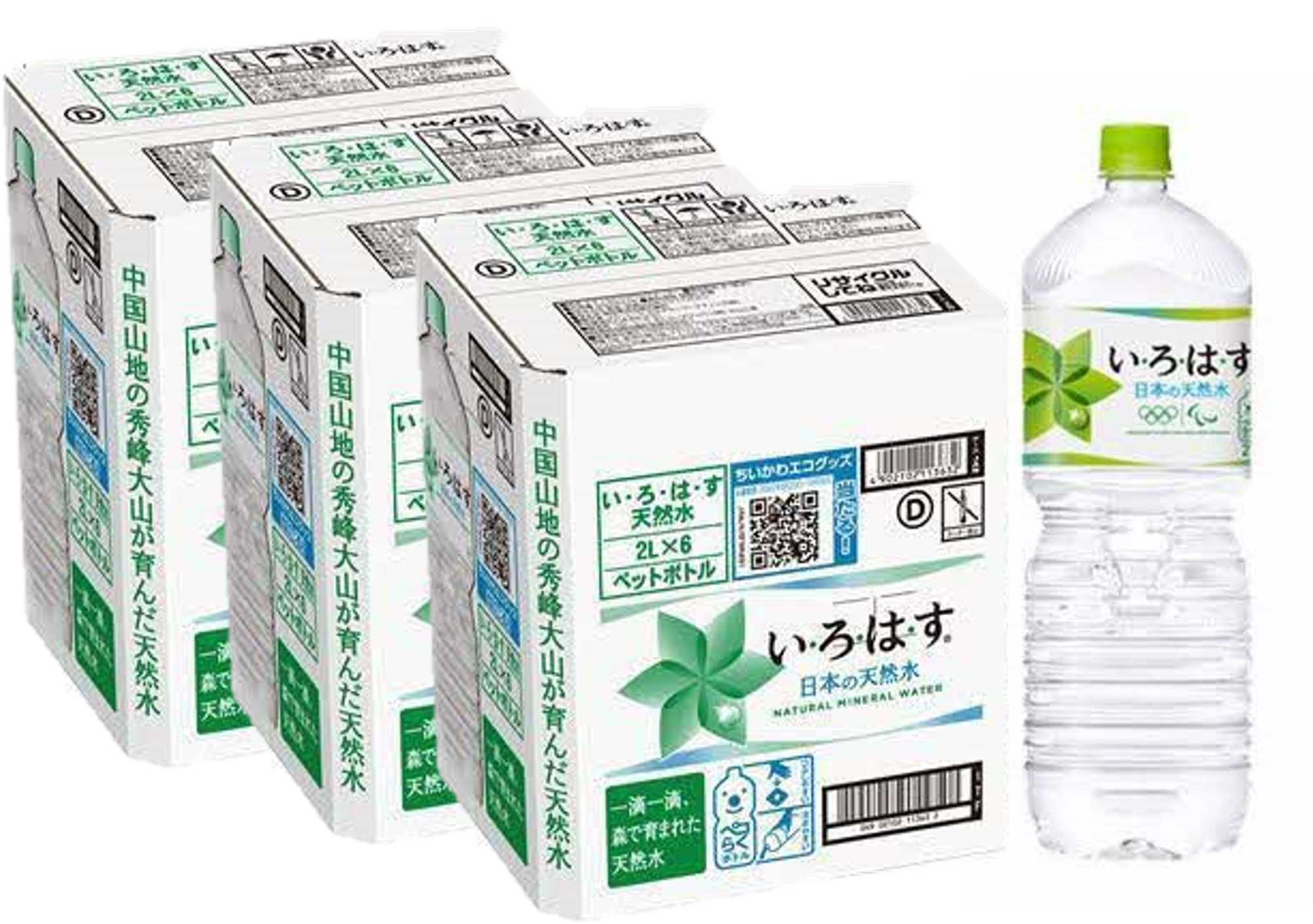 
B006いろはす天然水（大山）(2Ｌ×6本)×３箱セット
