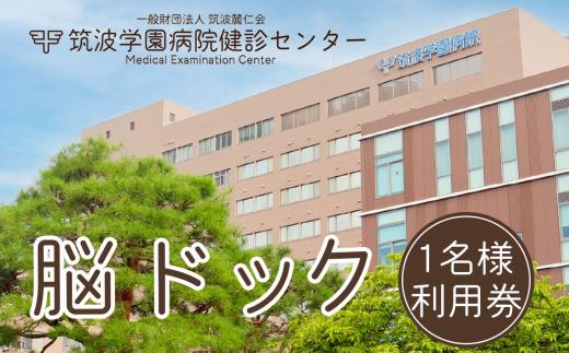 筑波学園病院健診センターの脳ドック 利用券 1名様分【 人間ドック 脳ドック 検査 健康診断 健康 ヘルスケア 病院 医療  MRI MRA レントゲン 利用券 茨城県 つくば市 】