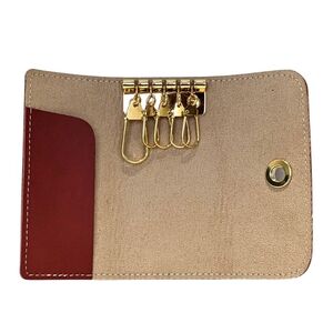 チーバくん　牛革　キーケース（ネイビー）