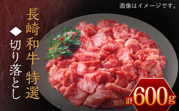 長崎和牛 特選 切り落とし 600g /長崎県産和牛 牛肉 国産牛すき焼き 炒めもの 【川下精肉店】 [OAA016]