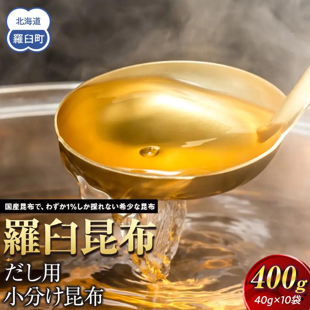 羅臼昆布 だし用10袋セット(40g×10袋) 小分け 便利 出汁 小分け 知床 北海道