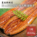 【ふるさと納税】鰻蒲焼き 特大サイズ（約320g）　【 魚貝類 加工食品 加工品 惣菜 冷凍 秘伝のたれ 肉厚 】