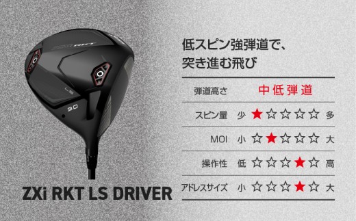 スリクソン ZXi RKT LS ドライバー VENTUS TR ZXi-Ⅱ 6 カーボンシャフト (10.5/S)【2026モデル】〔JI-C707-105S〕