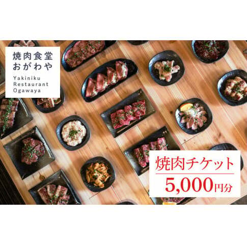 DR002 おがわや焼肉チケット 5000円分