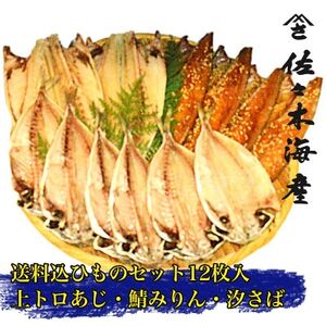 干物セット【渚C】トロあじ6枚・鯖みりん4枚・汐さば2枚　伊豆・伊東の干物詰め合せ_魚介・海産物  干物 _【配送不可地域：離島】【1440778】