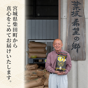 ＜先行予約！R8年10月中旬から順次発送予定＞【令和8年産 新米】ササニシキ 玄米 30kg 柴田町産 お米 おこめ 米 コメ ご飯 ごはん おにぎり お弁当 【農事組合法人 葉坂希望の郷】sh106