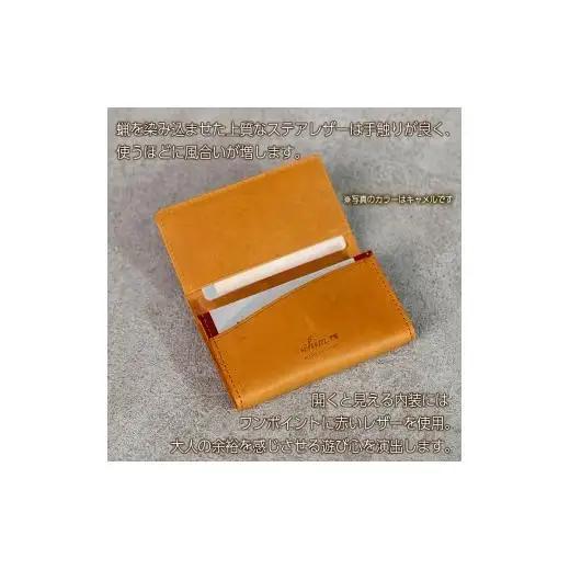 名刺入れ Andy 日本製 革製品 本革 レザー 手作り ブラウン