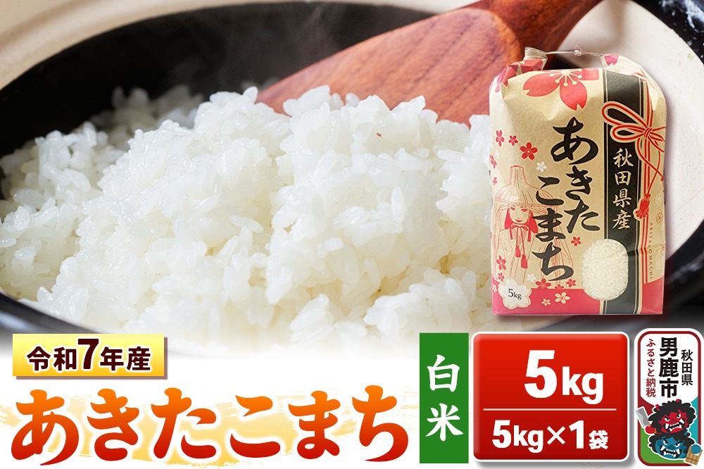 令和7年産【白米】秋田県産 あきたこまち 5kg 秋田県 男鹿市 こまちライン [あきたこまち 5kg]|23_kml-030501