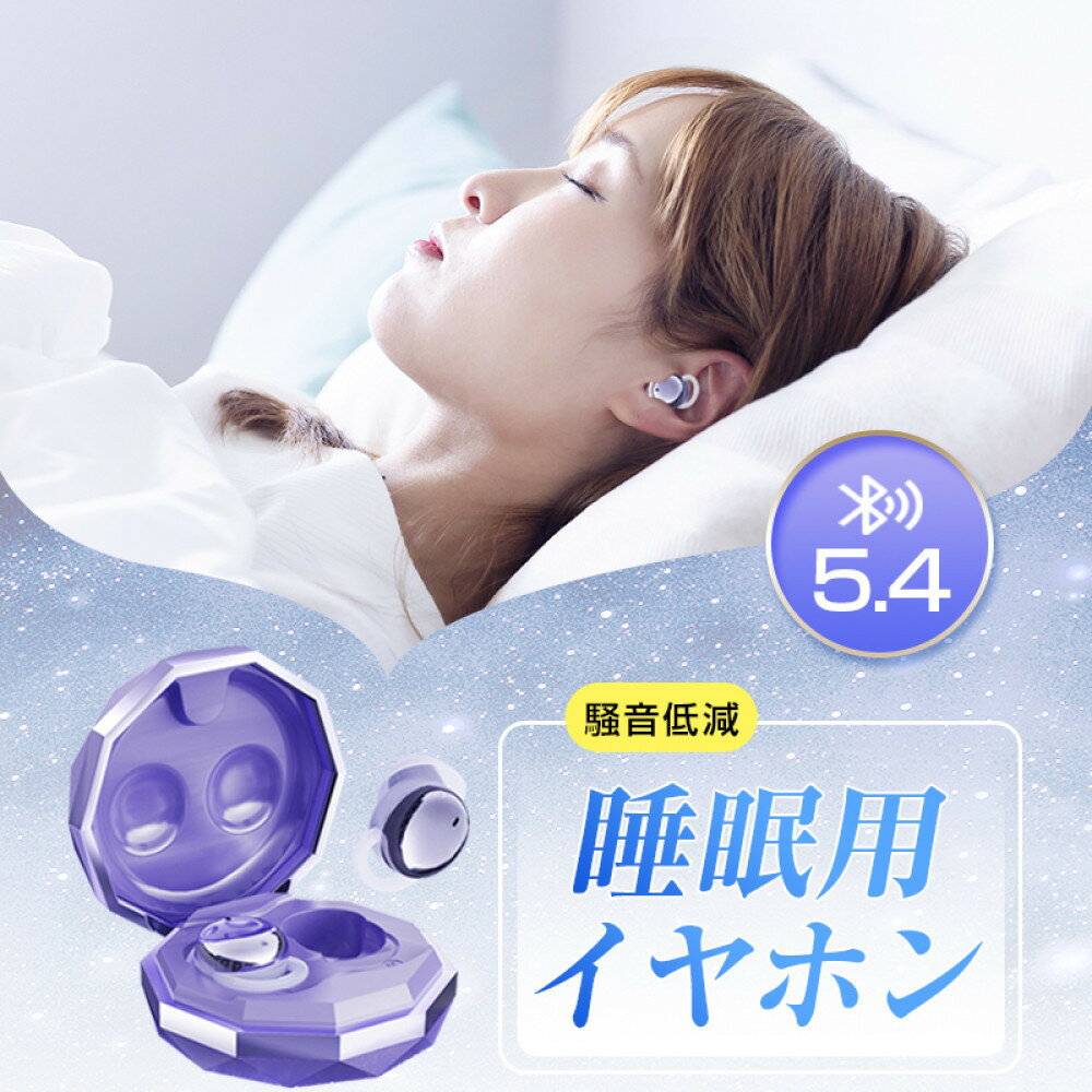 【ふるさと納税】【昼夜兼用イヤホン】 寝ホン 2025年 最新 睡眠用イヤホン ワイヤレス Bluetooth5.4 寝ながら 軽量 超小型 カナル型 左右分離型 遮音 ノイズキャンセリング 高音質 ハンズフリー 通話 コンパクト 耳にフィット 自動ペアリング 90日安心保証付き