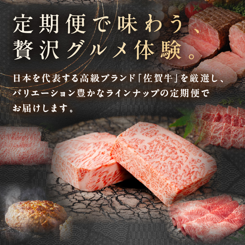 【発送月固定 定期便】肉の定期便! 厳選 佐賀牛 隔月お届け（偶数月）全6回 J1170
