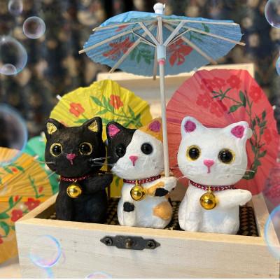 ふるさと納税 東秩父村 笠山猫3匹セット(シバ・よしにゃか・ともにゃん) | 