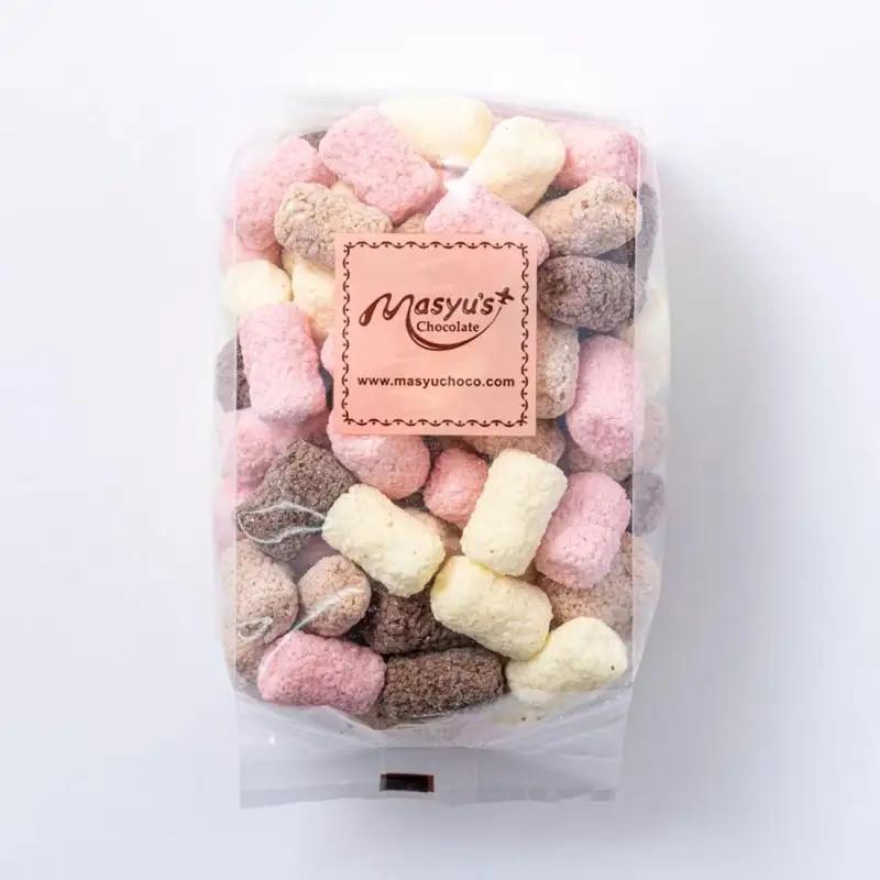 ミックスマシュマロチョコ 1000g 200gx5袋 4月～10月発送 チョコレート チョコ スイーツ お菓子 おかし 詰め合わせ セット 食べ比べ ミルク ホワイト 苺 ロイヤルミルクティー ギフト