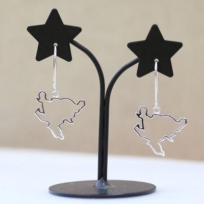 ふるさと納税 唐津市 佐賀県のかたちがピアスになった かわいいシルバーピアス