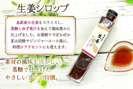 AJ309 生姜シロップ 瓶 250ml 3本 [ 生姜 シロップ しょうが しょうがシロップ ジンジャエール 素 生姜焼き 長崎県 島原市]