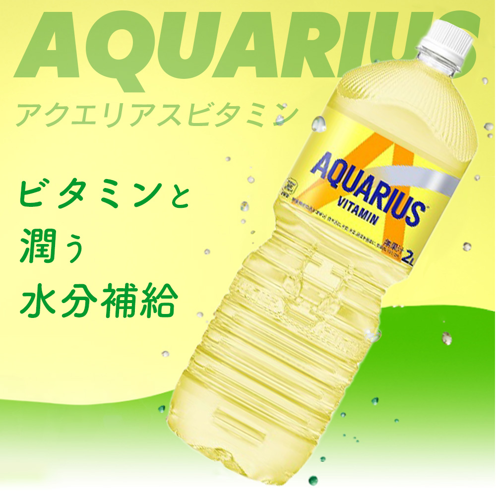 【6か月連続お届け】アクエリアス1日分のマルチビタミン　2L PET×6本　【04301-0681】_イメージ2
