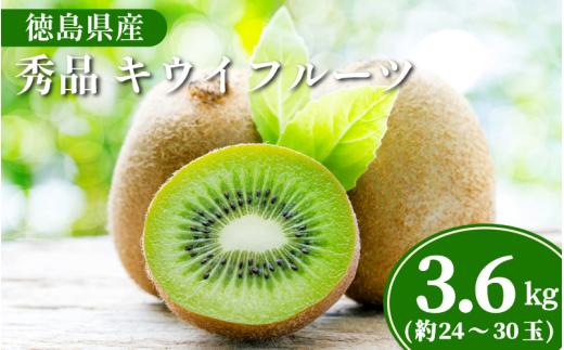 【1月下旬より順次発送】 秀品 キウイフルーツ 24~30玉 3.6kg きうい キウイ フルーツ 果物 くだもの ヨーグルト 朝 健康 朝食 お取り寄せ 人気 おすすめ 徳島県 送料無料 徳島青果