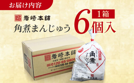 長崎角煮まんじゅう6個入 (袋) 豚肉 東坡肉 レンジ ふわふわ ほかほか 五島市 / 岩崎本舗 [PFL001]