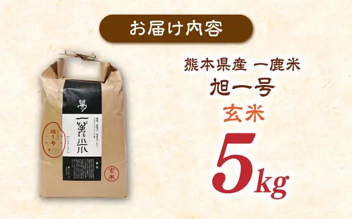 〈令和7年度産米〉 【先行予約】 【天日塩を使用】一鹿米 旭一号 米 玄米 5kg【株式会社 夢アグリ】 令和7年産 [ZCL015]