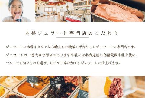 酪農日本一・別海町の生乳使用の贅沢素材・8種の アイス ジェラート【be114-1162】( アイス ジェラート )