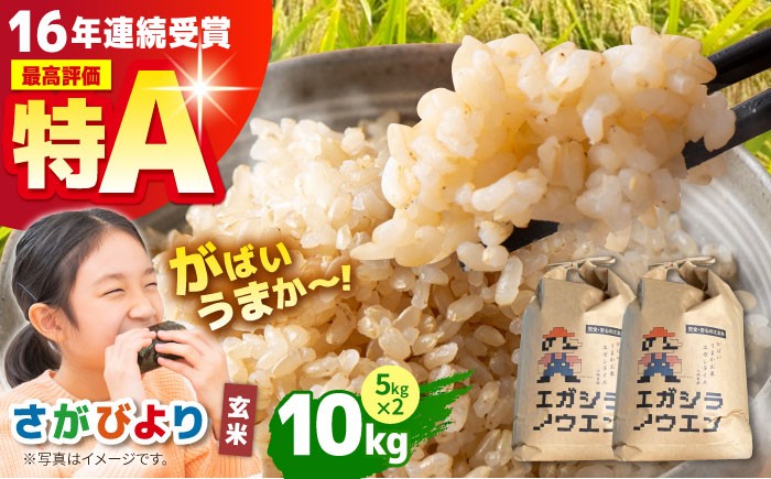 
            【先行予約】令和7年産 がばいうまかエガシライス ( さがびより ) 玄米 10kg ( 5kg×2袋 ) 【江頭農園】 [HAU003] / 米 玄米 佐賀 佐賀県産 特A評価 特A米
          