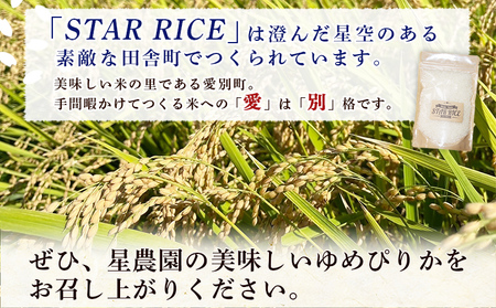 【お試し用!】星農園産ゆめぴりか「STAR RICE」(精米2合)【A71113】